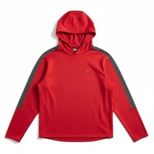 Nike‎ Dri Fit Red Gray Long Sleeve Athletic Hoodie Men XXL 90’s